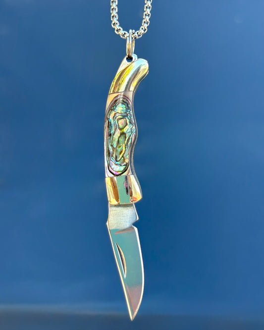 Abalone Mini Knife Necklace