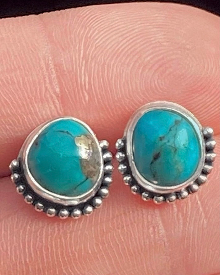 Fox Turquoise Pebble Studs
