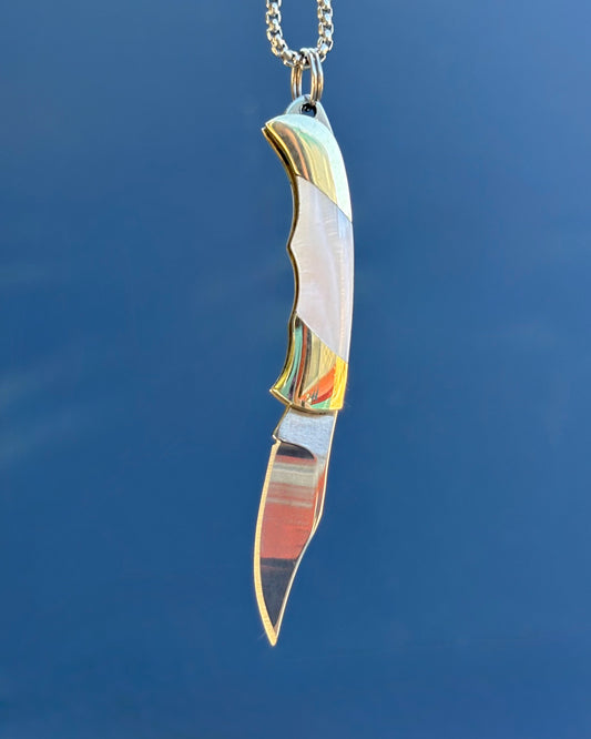 Pink Mini Knife Necklace