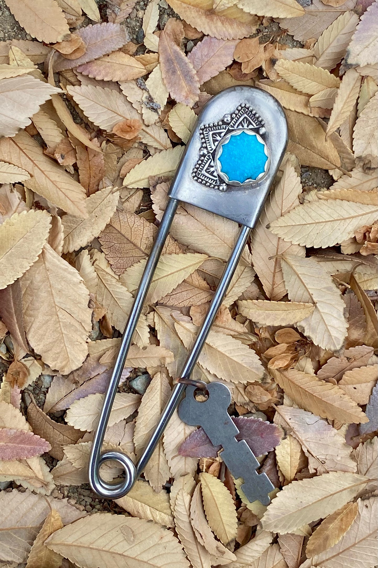 Kingman Turquoise Keychain