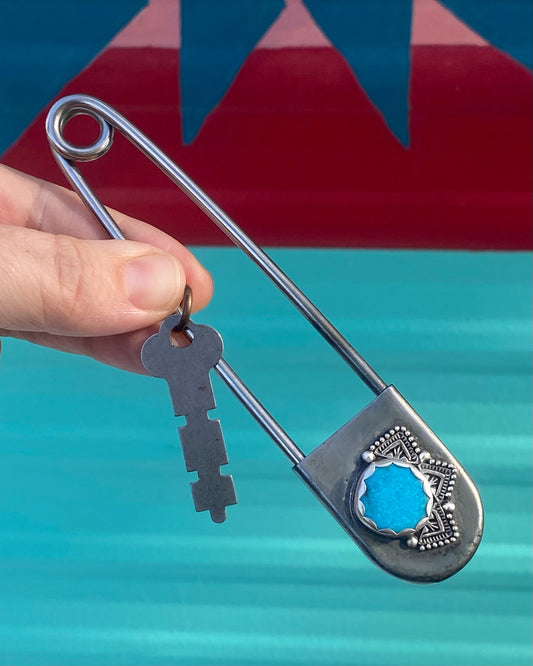 Kingman Turquoise Keychain
