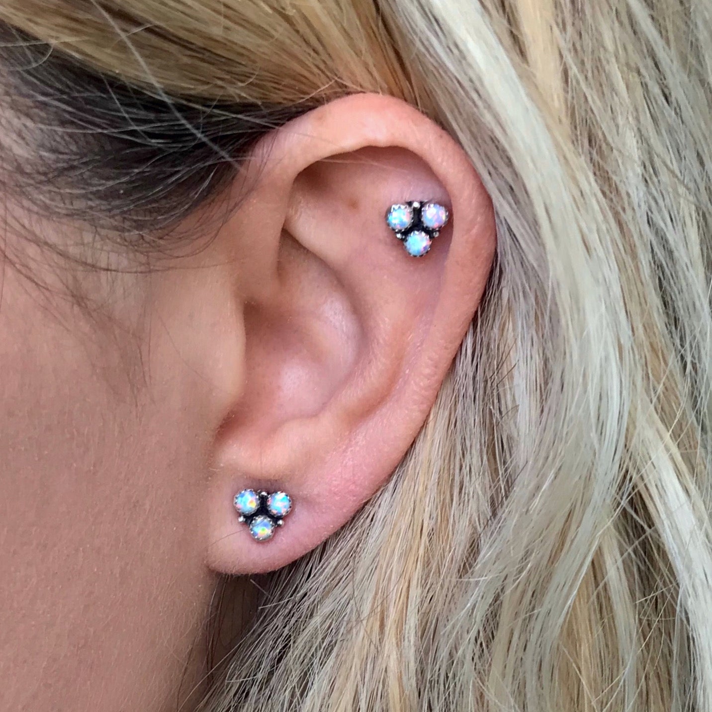 Opal Trio Studs