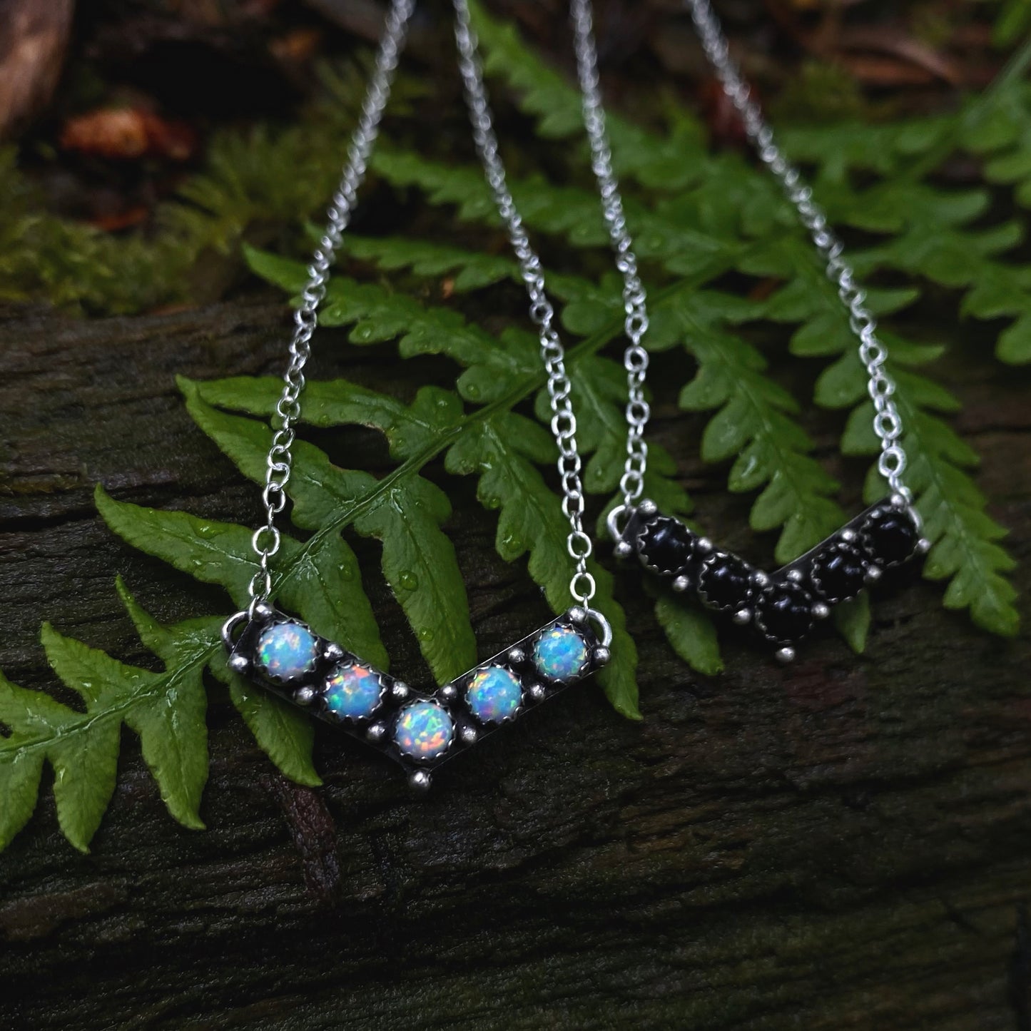 Opal Chevron Choker