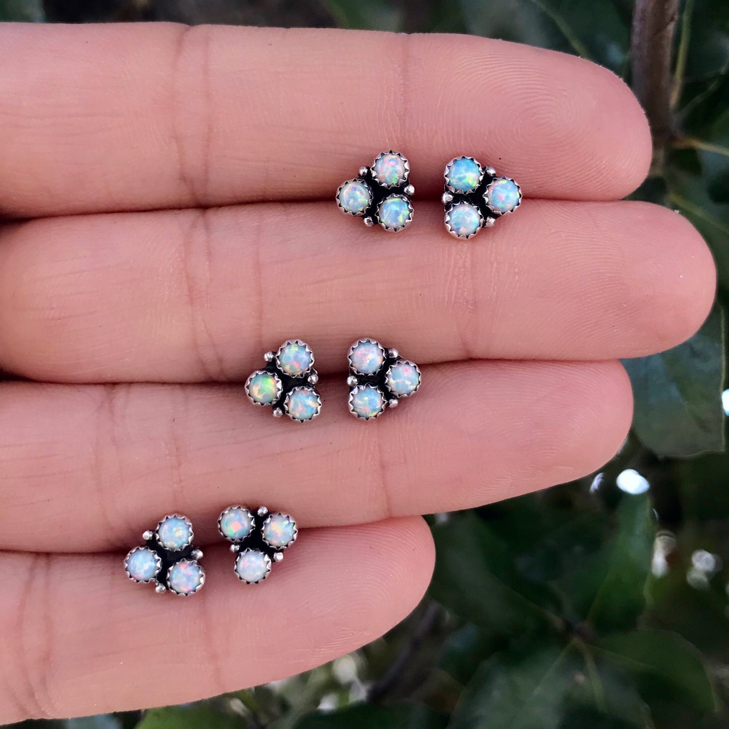 Opal Trio Studs