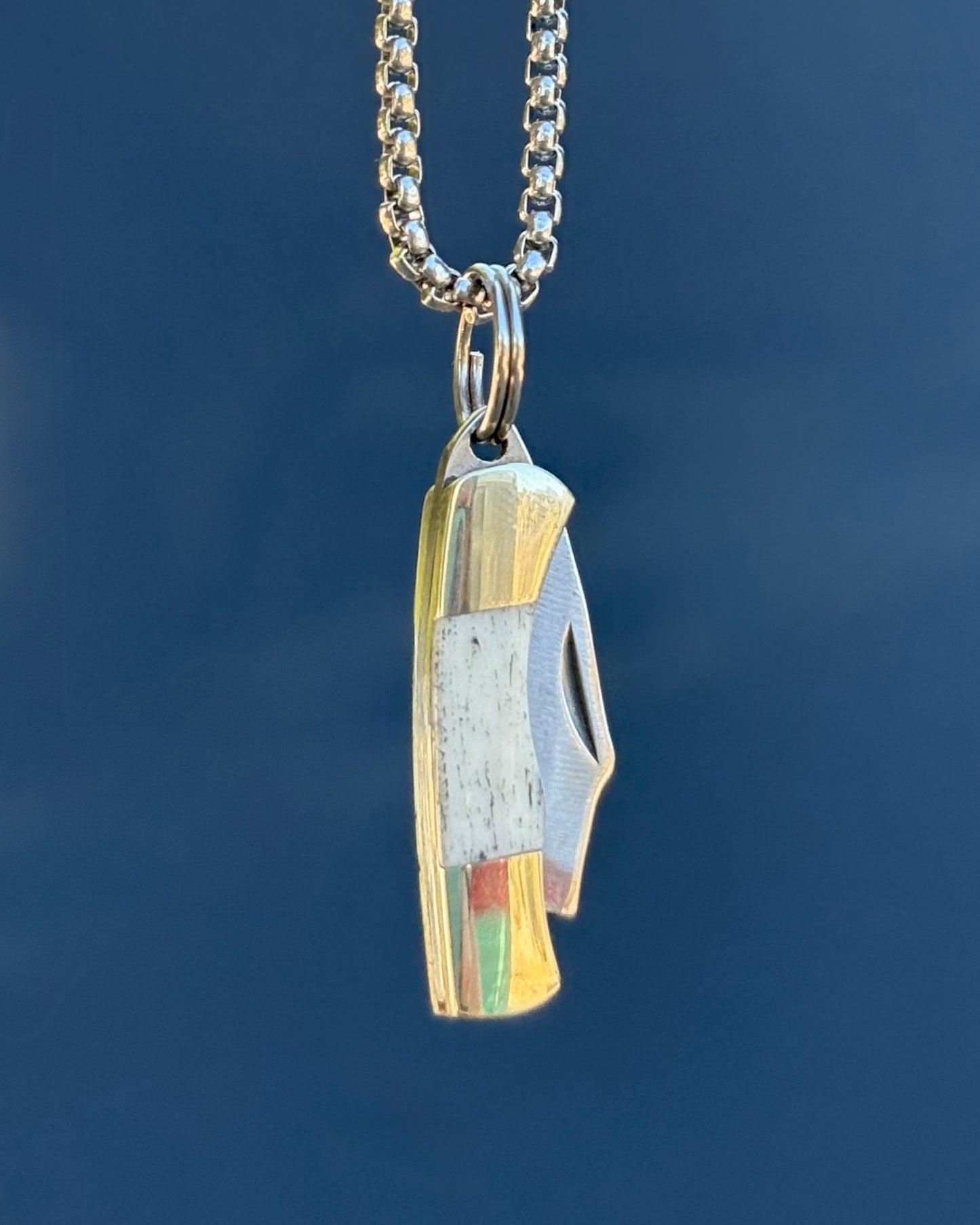 Bone Micro-Mini Knife Necklace