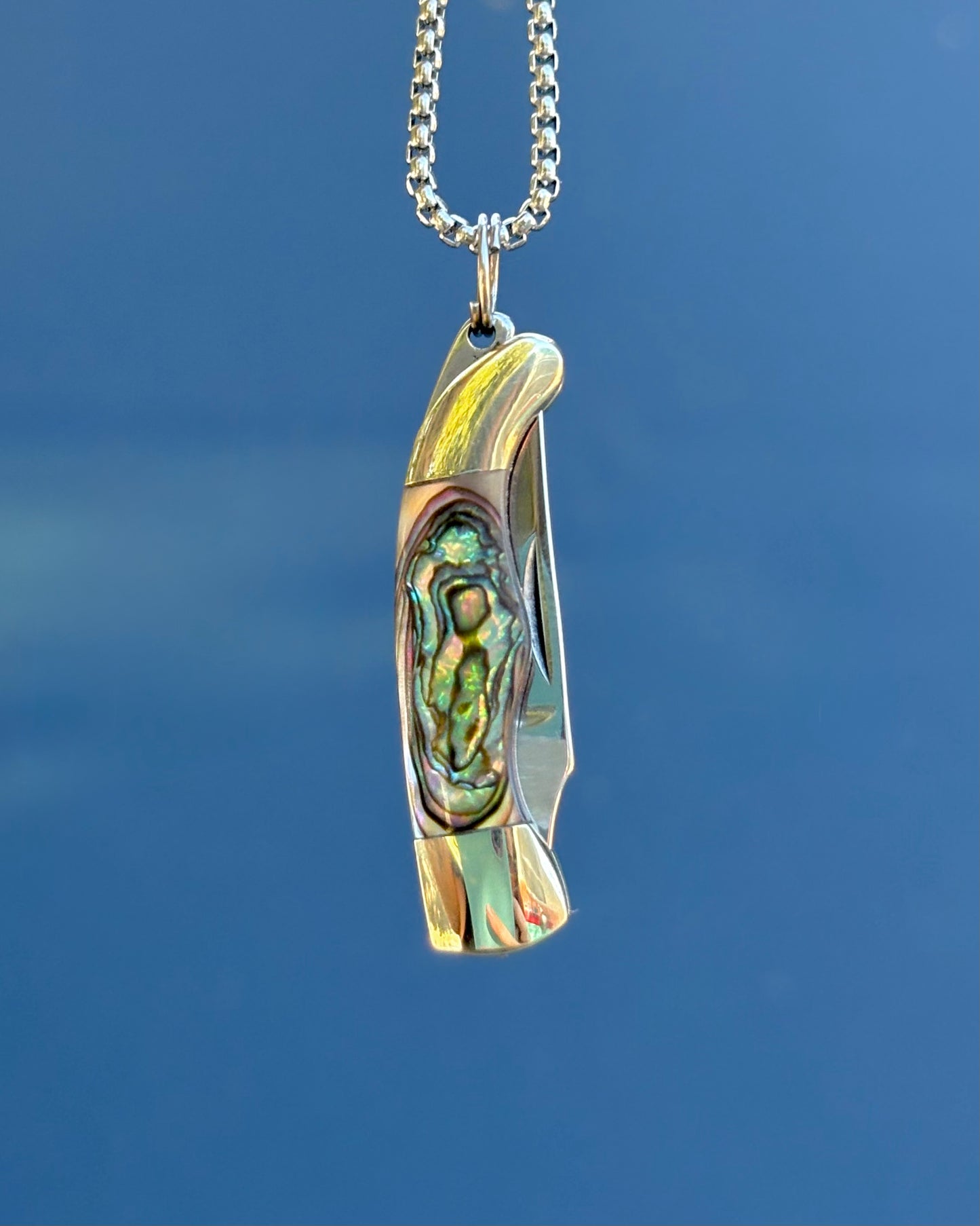 Abalone Mini Knife Necklace